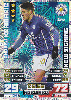 Andrej Kramaric Leicester City 2014/15 Topps Match Attax New Signing #N3